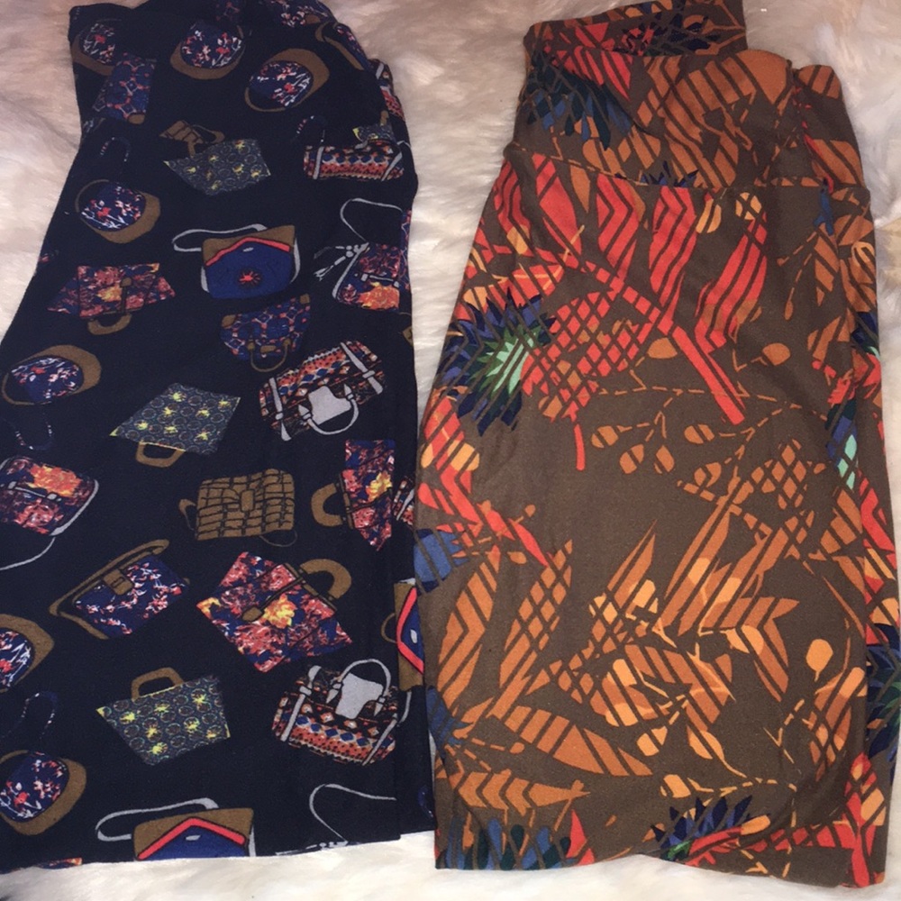 Lularoe 2 pairs like new, smoke free environment